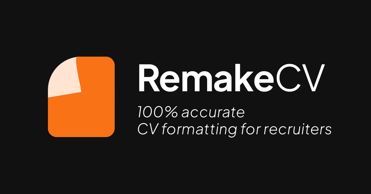 RemakeCV — RemakeCV is an AI-powered CV formatting tool designed for recruitment agencies.