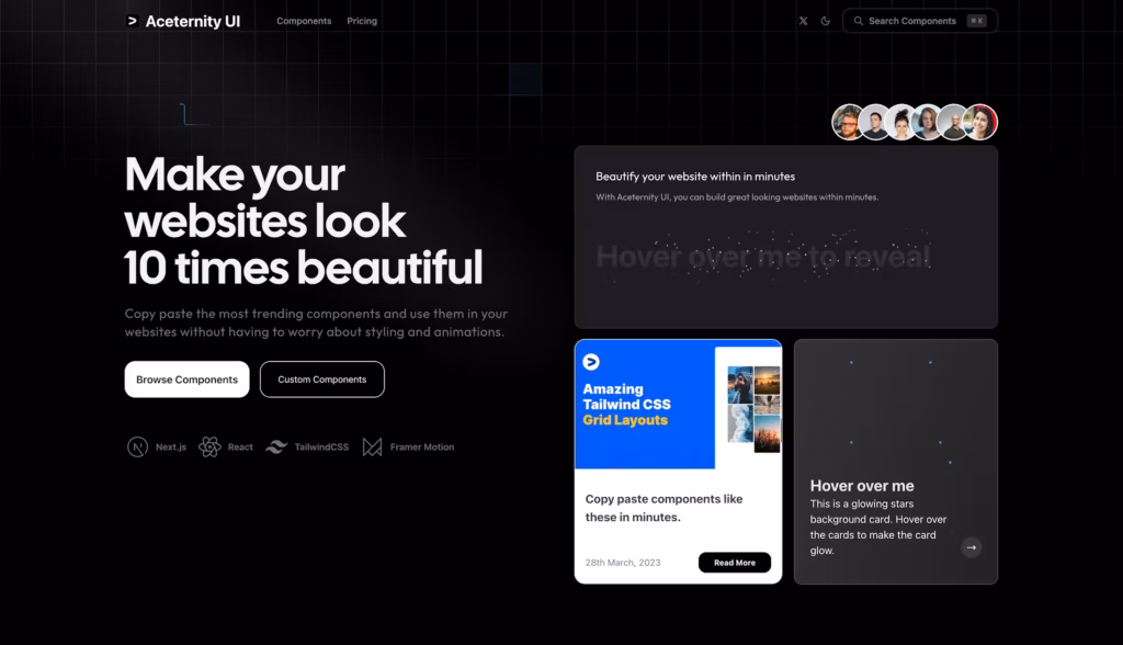 Aceternity UI cover image