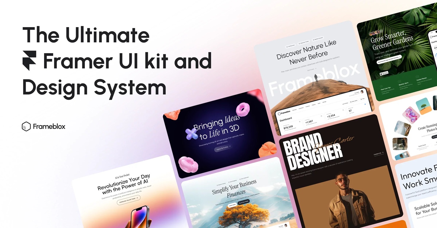 Framebox UI — Frameblox UI is the best Framer UI kit, design system, and component library.