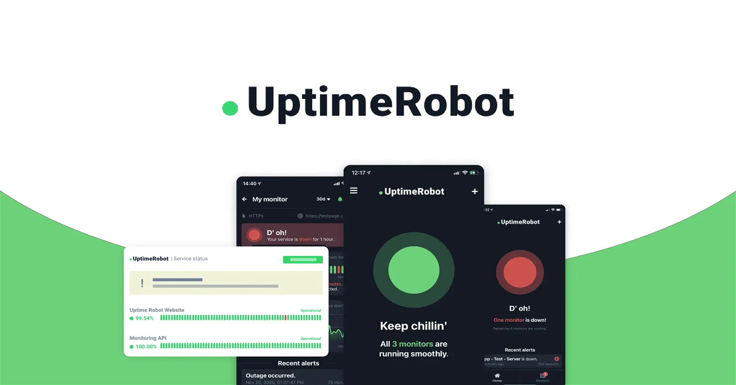 UptimeRobot — Monitor websites, servers & APIs with UptimeRobot. 50 free monitors, instant alerts & status pages.